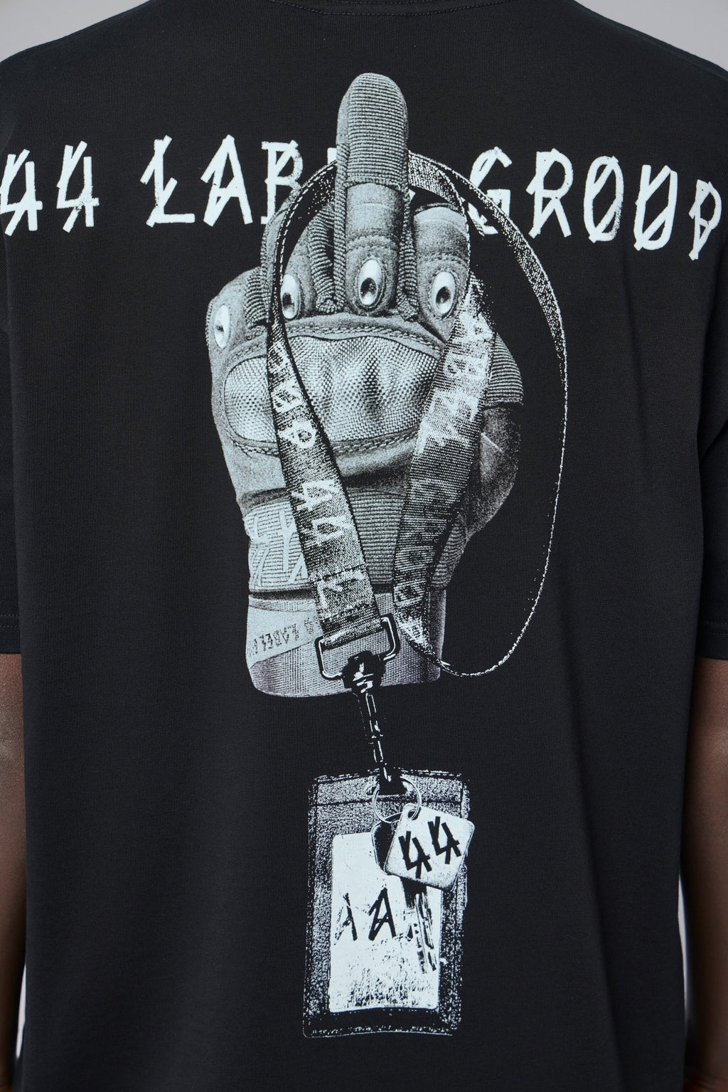44 Label Group - Tee Jersey Black + Gloves Dirty White - LABELS