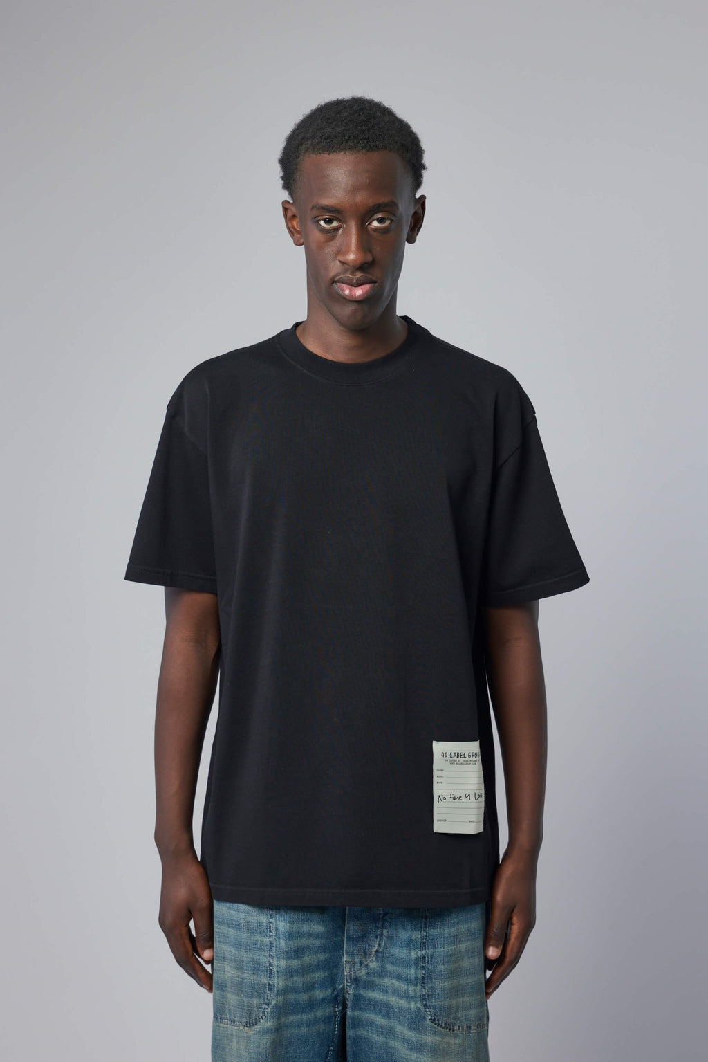 44 Label Group - Tee Jersey Black + Label Dirty White - LABELS