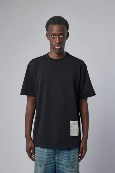 Tee Jersey Black + Label Dirty White