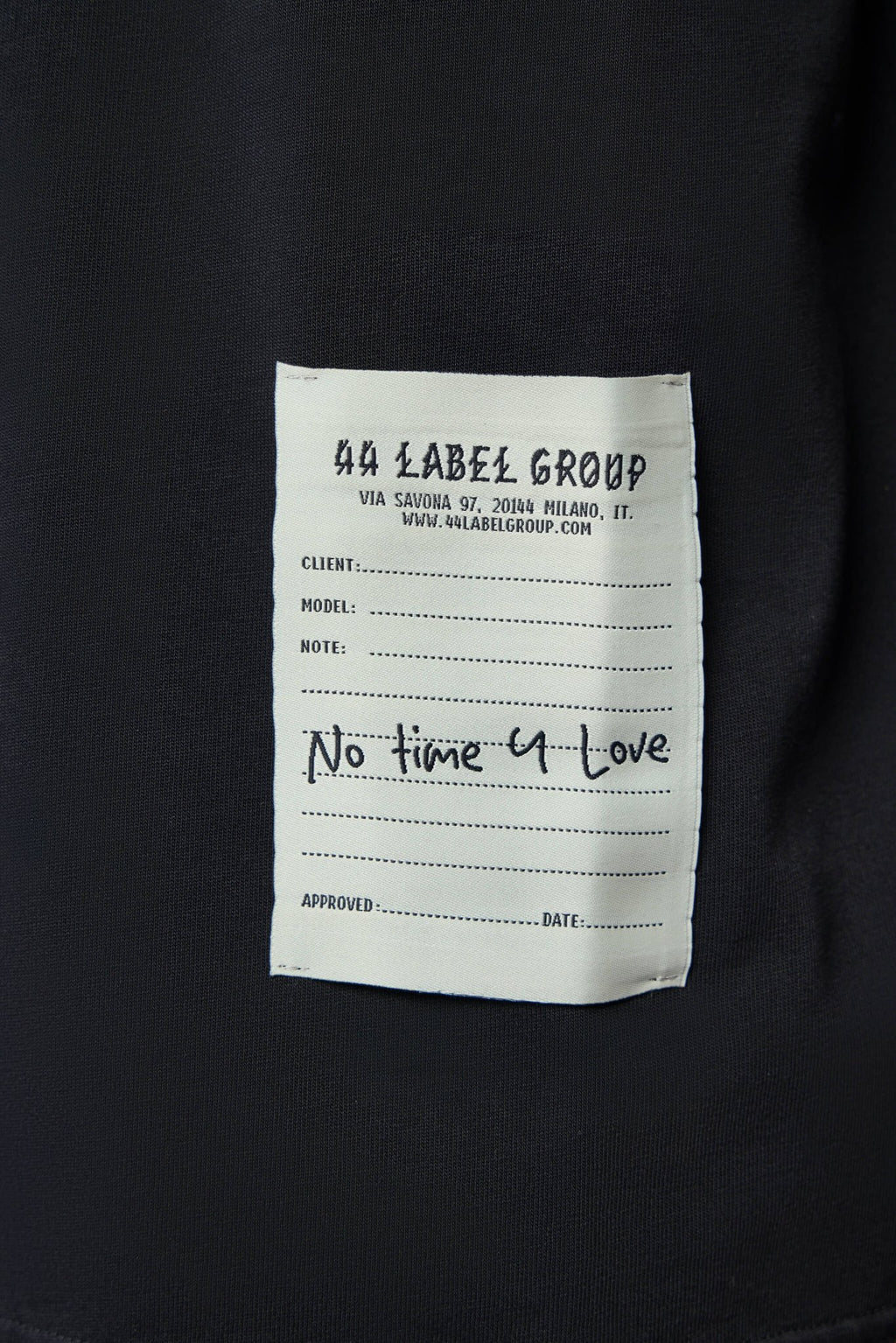 44 Label Group - Tee Jersey Black + Label Dirty White - LABELS