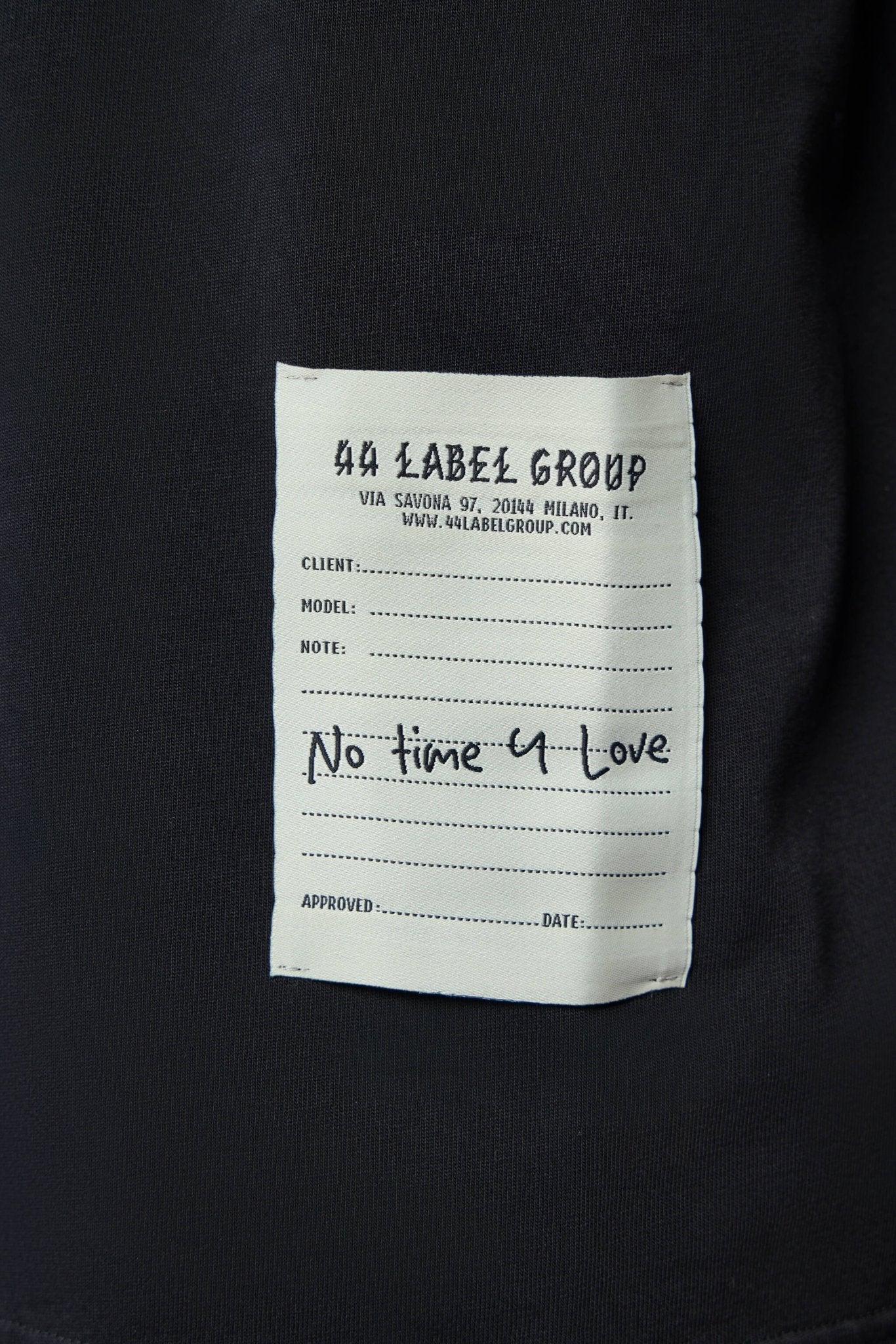 44 Label Group - Tee Jersey Black + Label Dirty White - LABELS