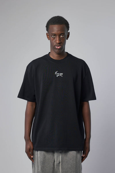 Tee Jersey Black + Pins Dirty White