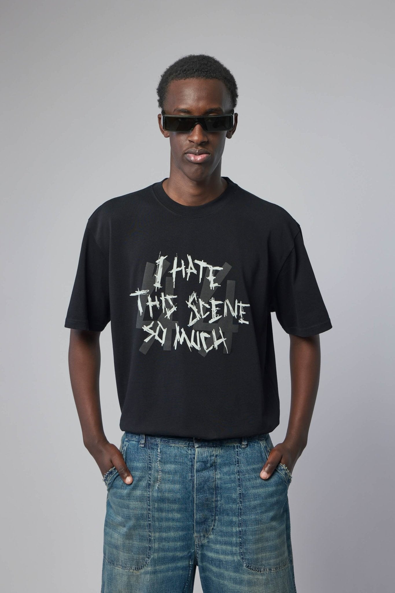 44 Label Group - Tee Jersey Black + Scene Dirty White - LABELS