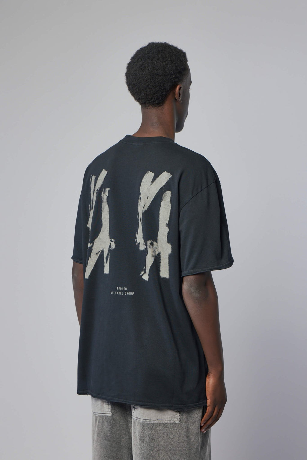 44 Label Group - Tee Jersey Faded Black + 44 Stamp Dirty White - LABELS