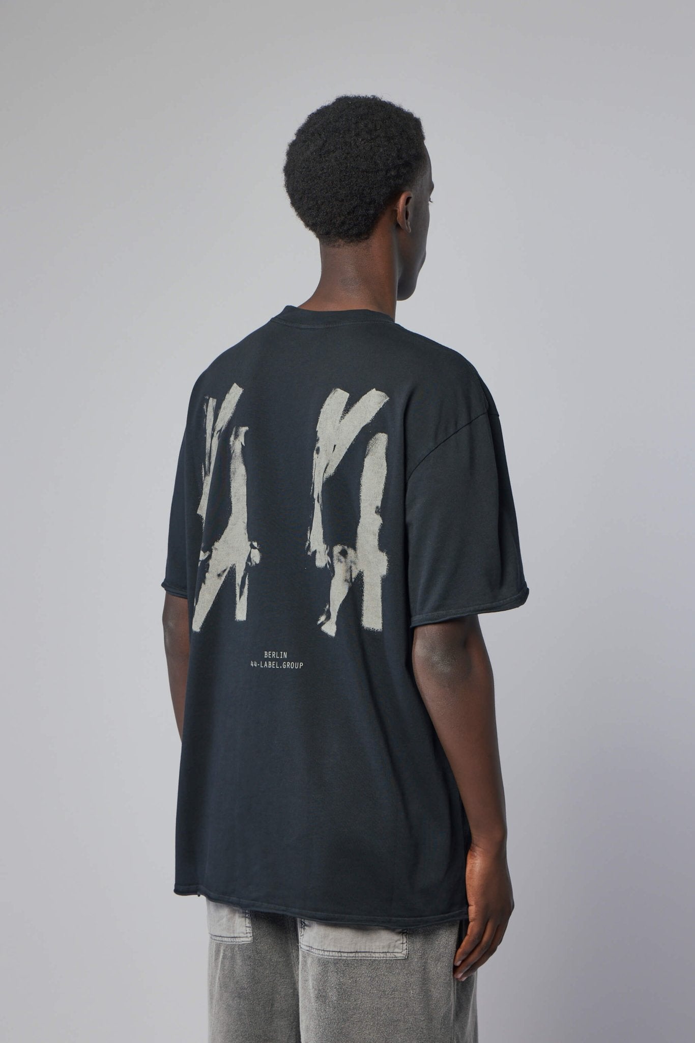 44 Label Group - Tee Jersey Faded Black + 44 Stamp Dirty White - LABELS