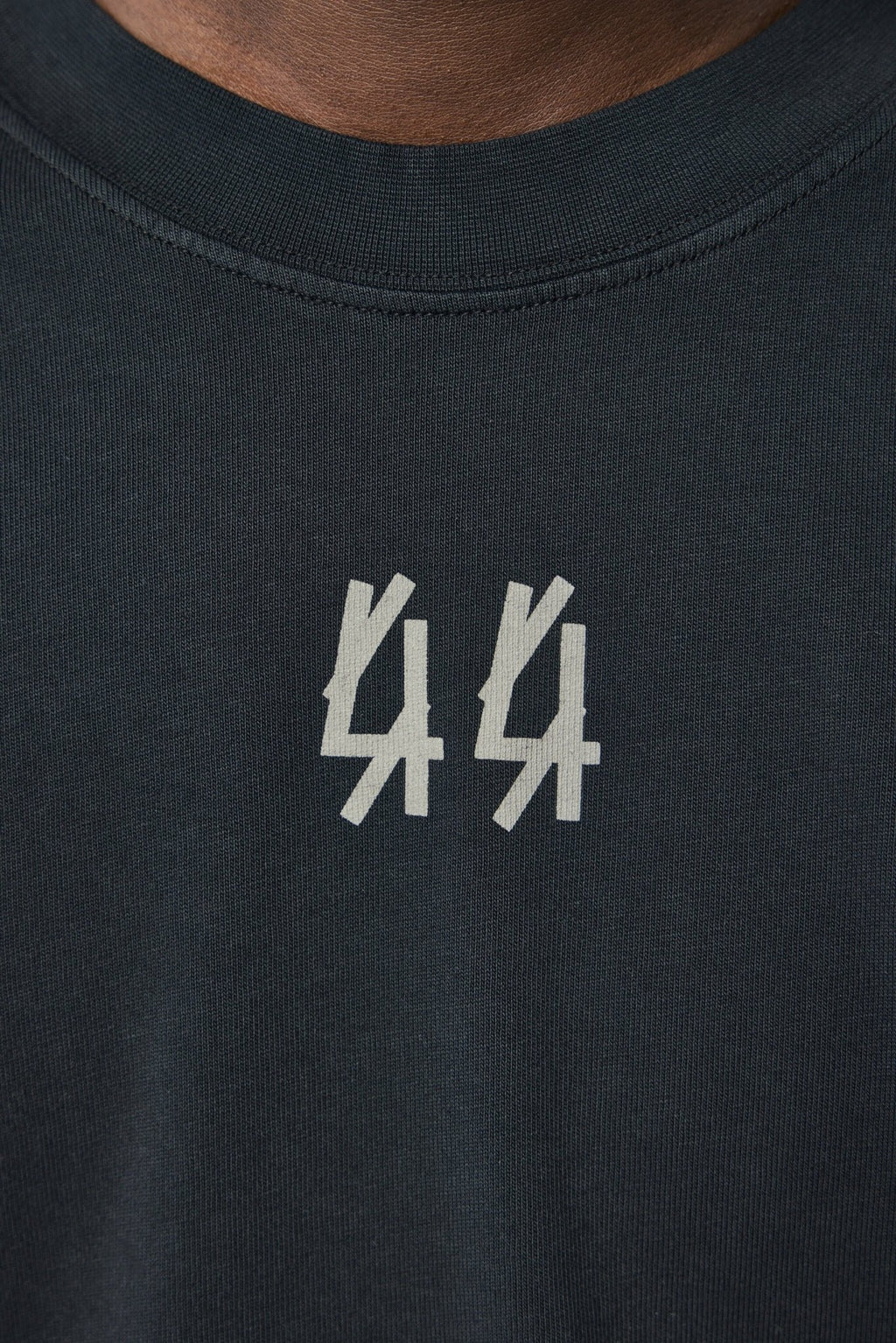 44 Label Group - Tee Jersey Faded Black + 44 Stamp Dirty White - LABELS