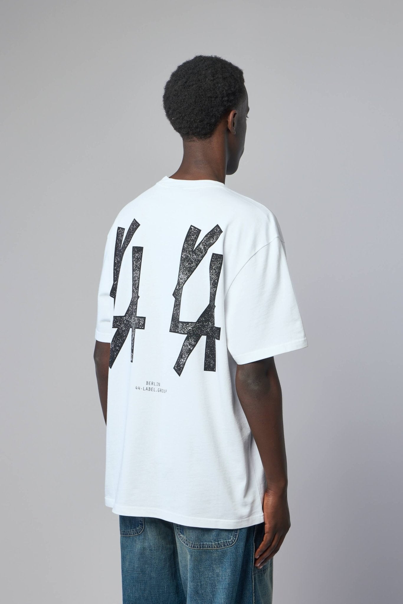 44 Label Group - Tee Jersey Optical White + Blacklisted Black - LABELS