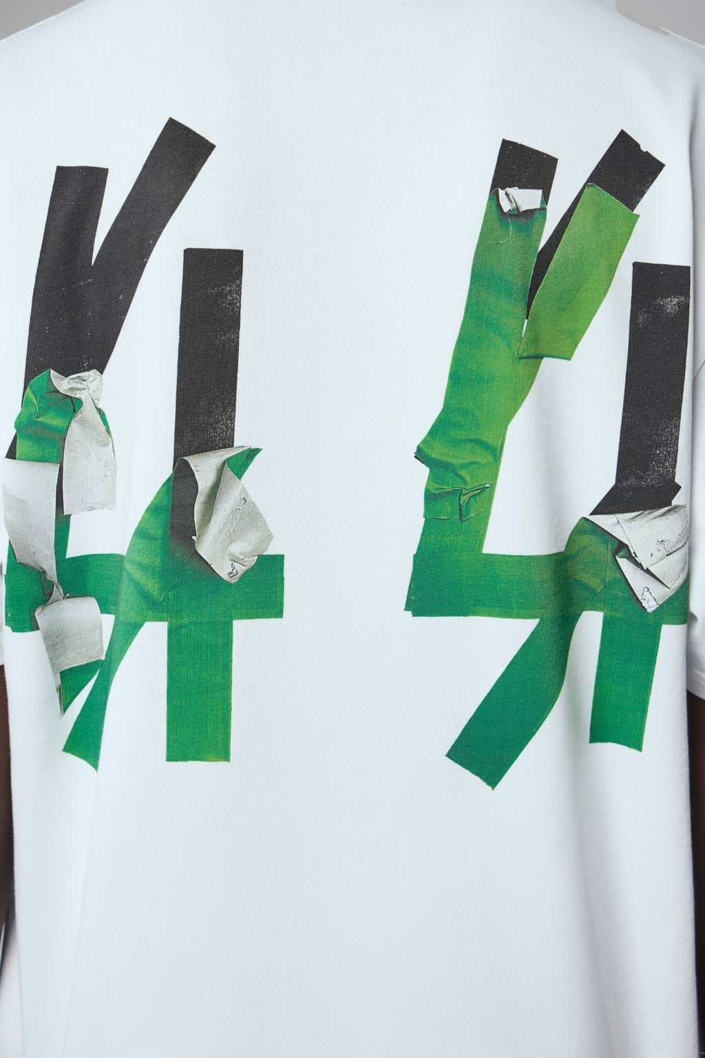 44 Label Group - Tee Jersey Optical White + Tape Gaffa Green - LABELS