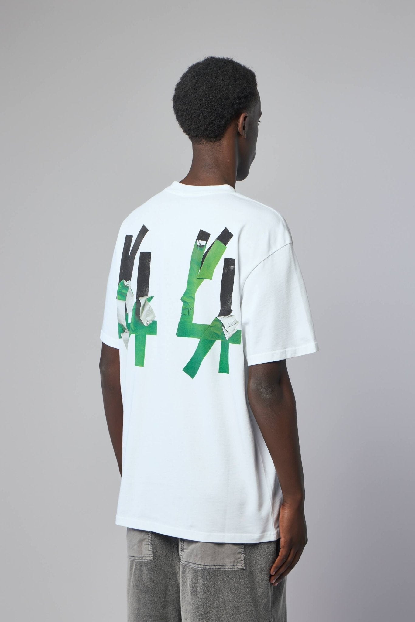 44 Label Group - Tee Jersey Optical White + Tape Gaffa Green - LABELS