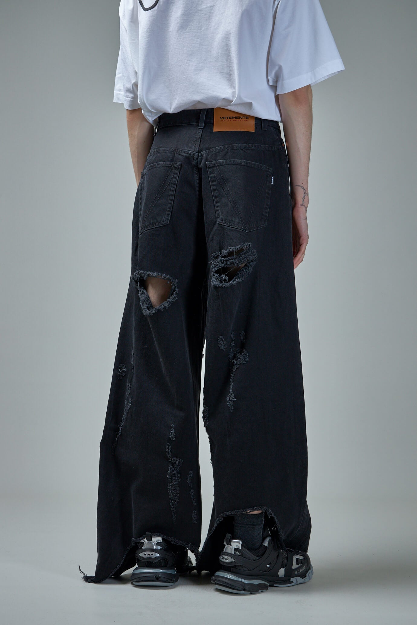VETEMENTS destroyed baggy jeans 29 - デニム/ジーンズ