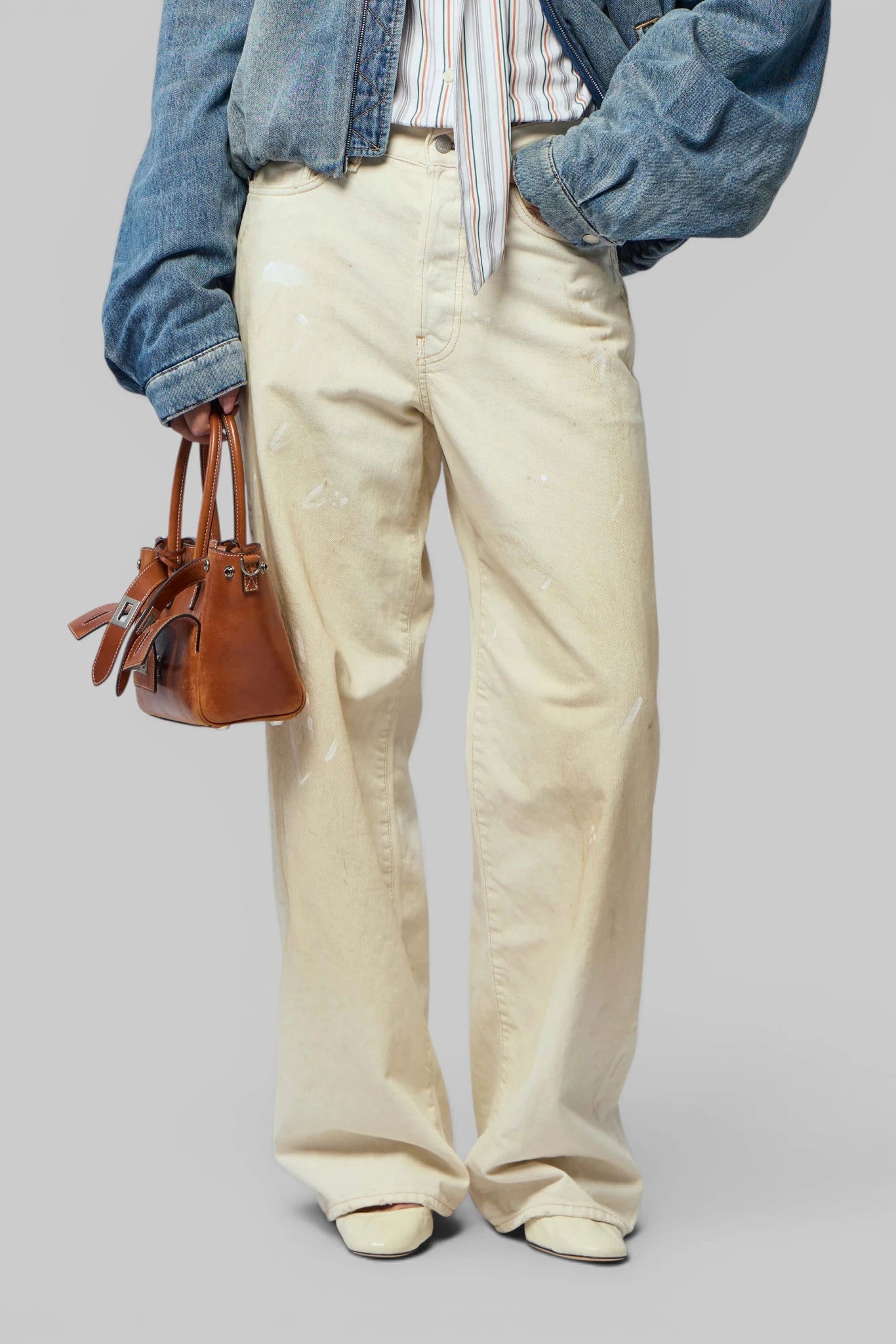 Acne Studios Wide-Leg Pants White Trafalgar – LABELS