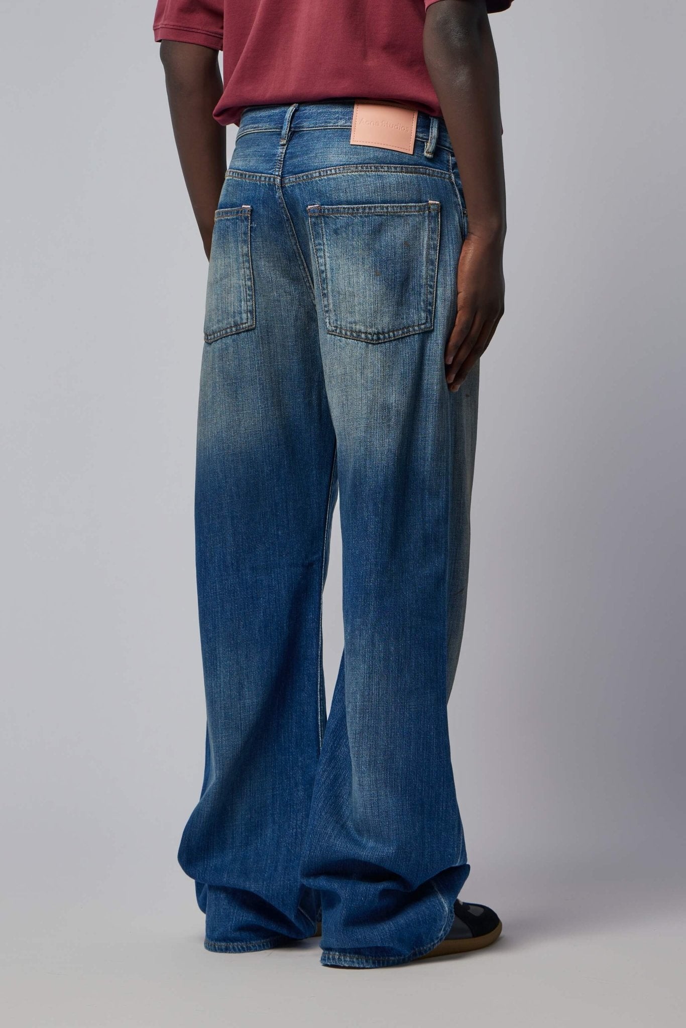 Acne Studios 2021m Mid Blue Trafalgar Wide-Leg Jeans – LABELS