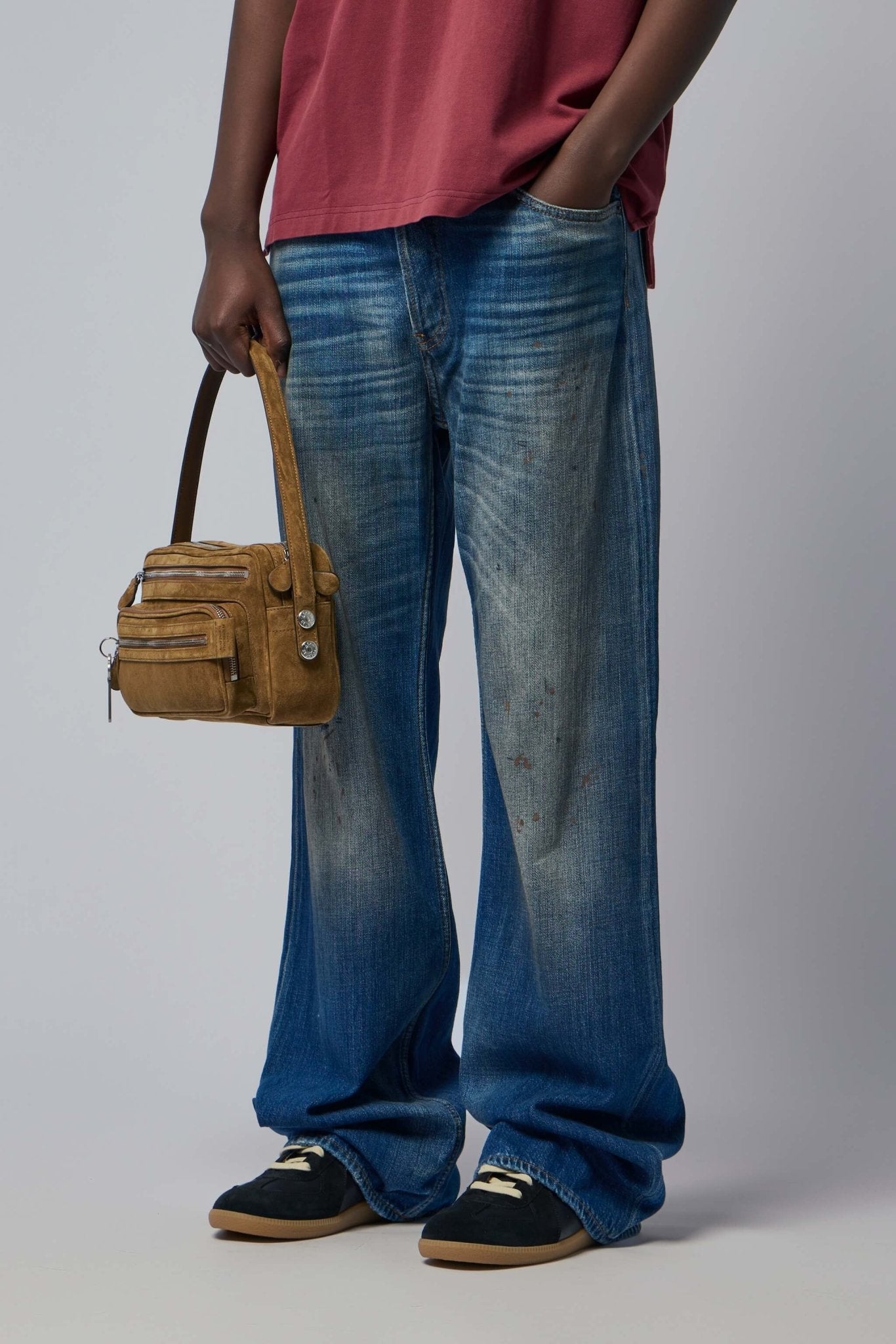 Acne Studios 2021m Mid Blue Trafalgar Wide-Leg Jeans – LABELS