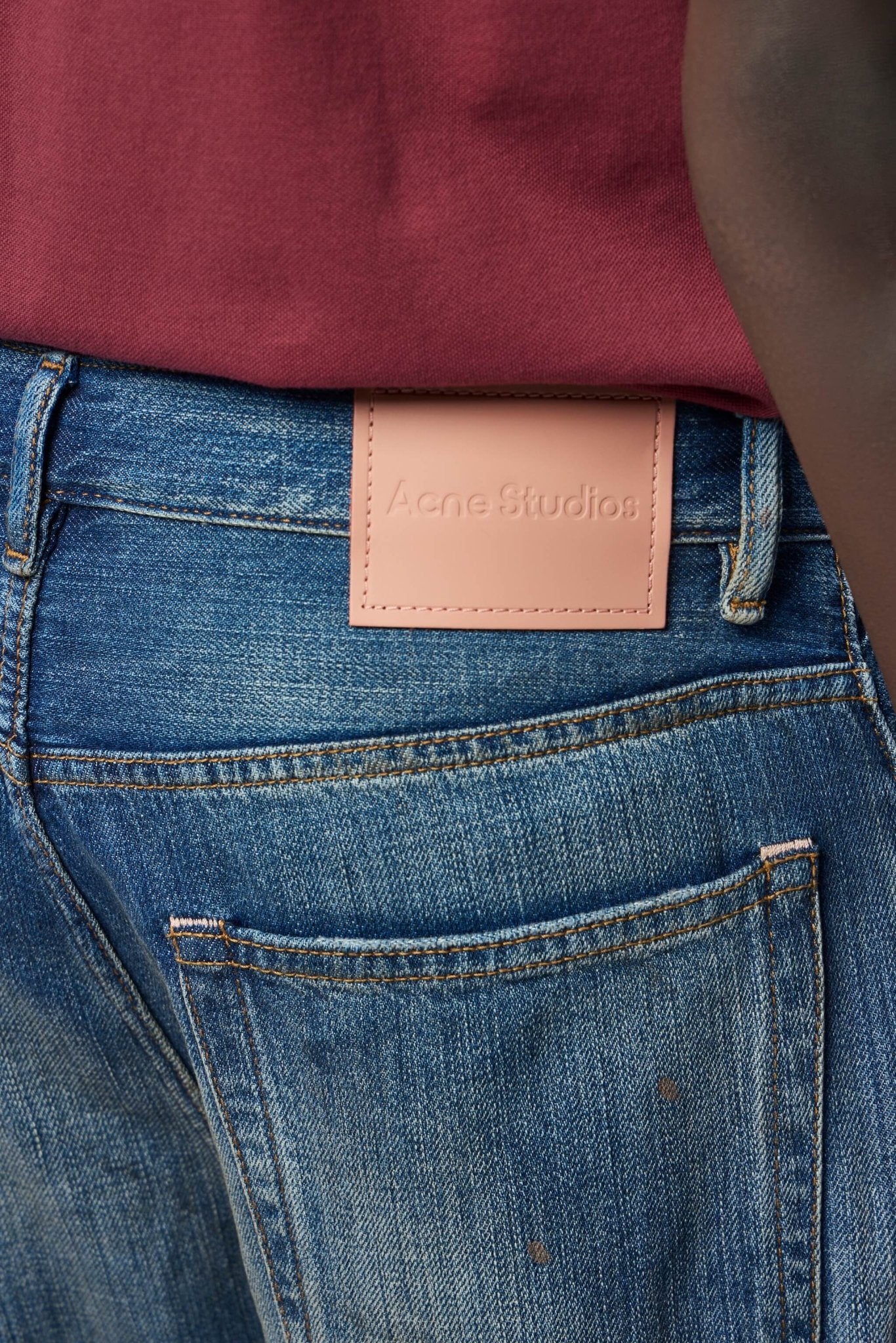 Acne Studios 2021m Mid Blue Trafalgar Wide-Leg Jeans – LABELS
