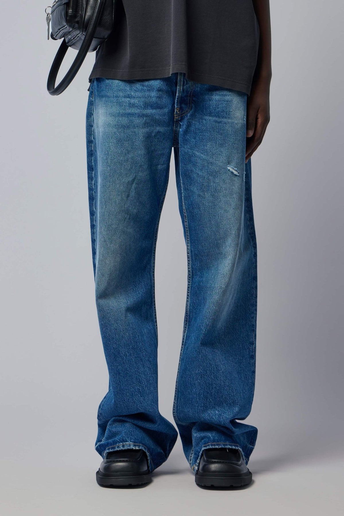 Acne Studios 2021m Vintage Blue Wide-Leg Jeans – LABELS