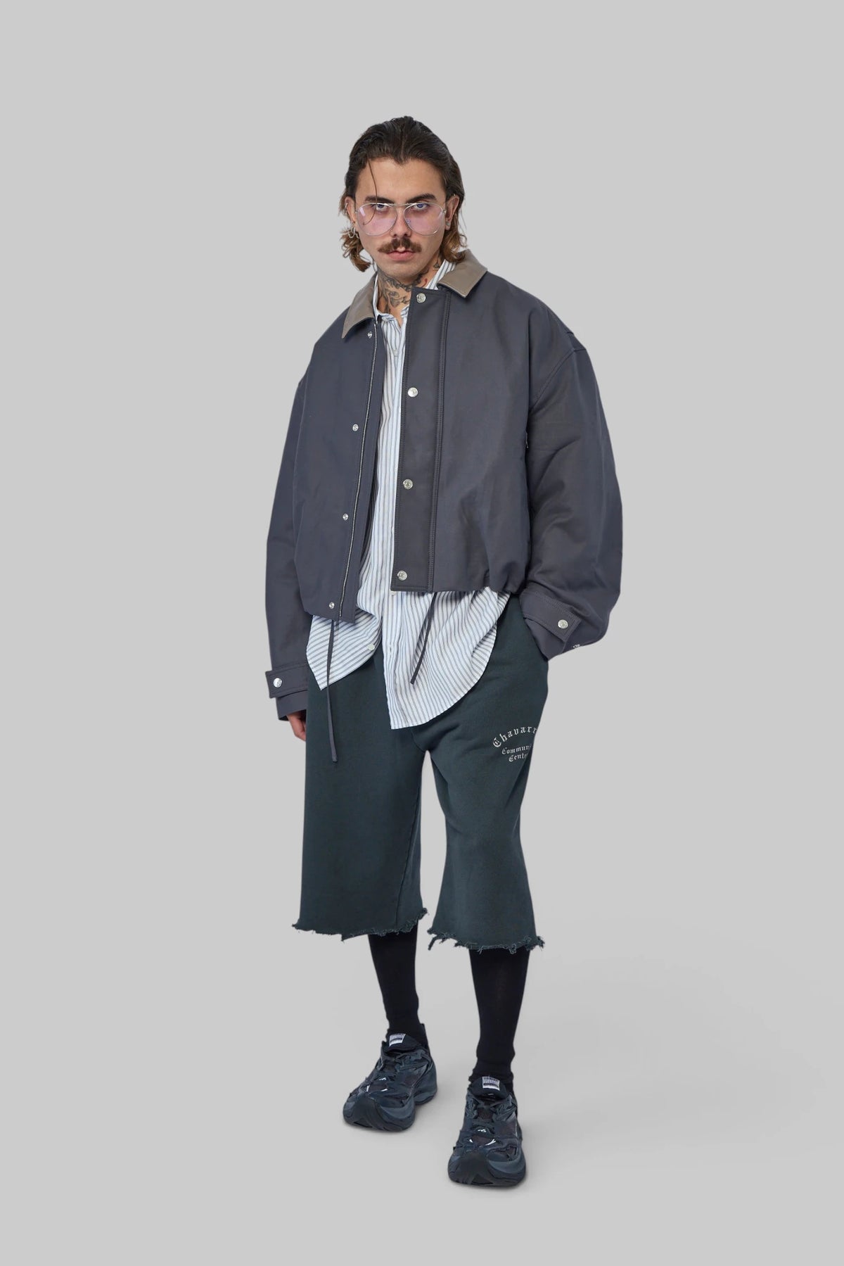 Acne Studios - Bomber with Leather Collar - LABELS