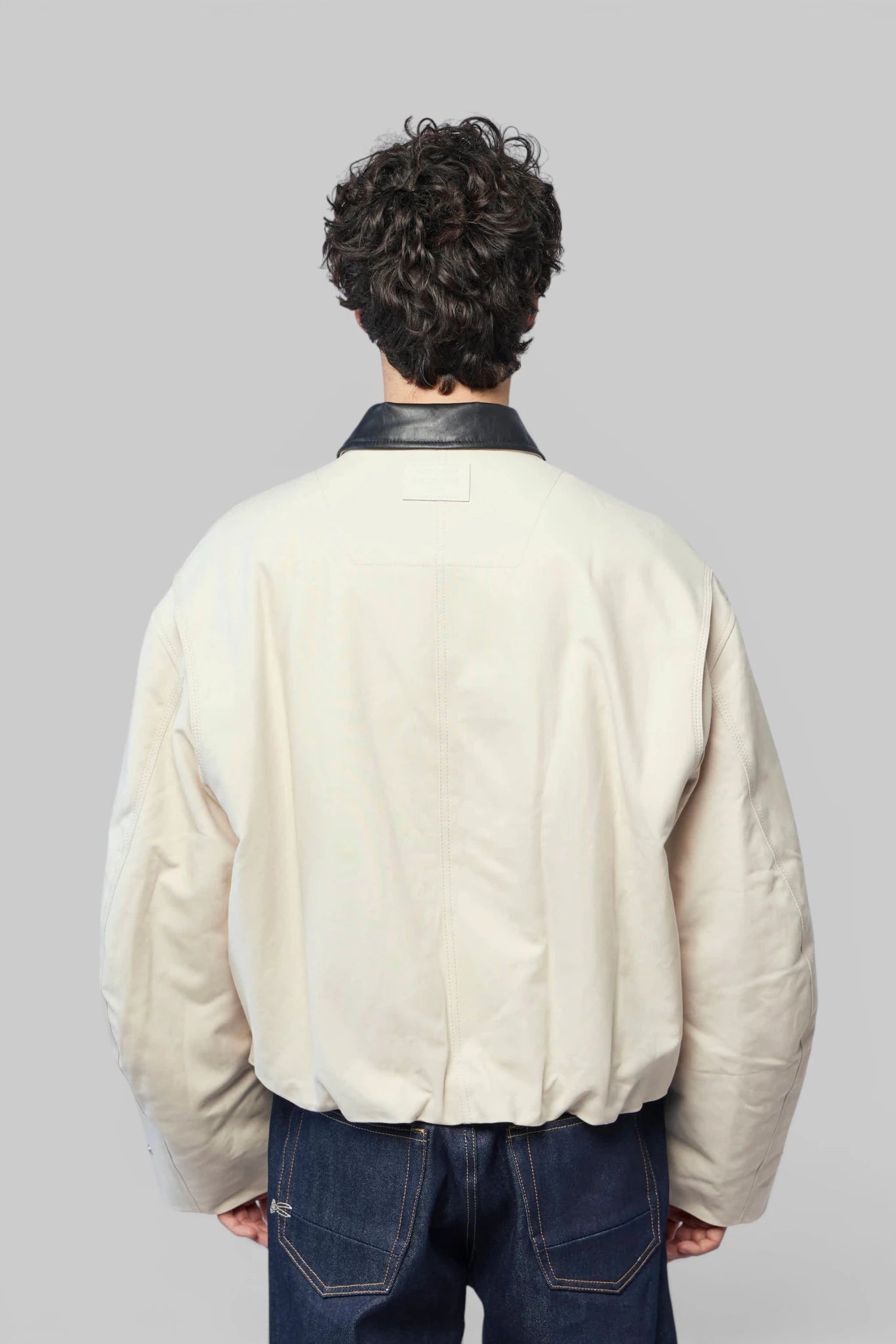 Acne Studios - Bomber with Leather Collar - LABELS