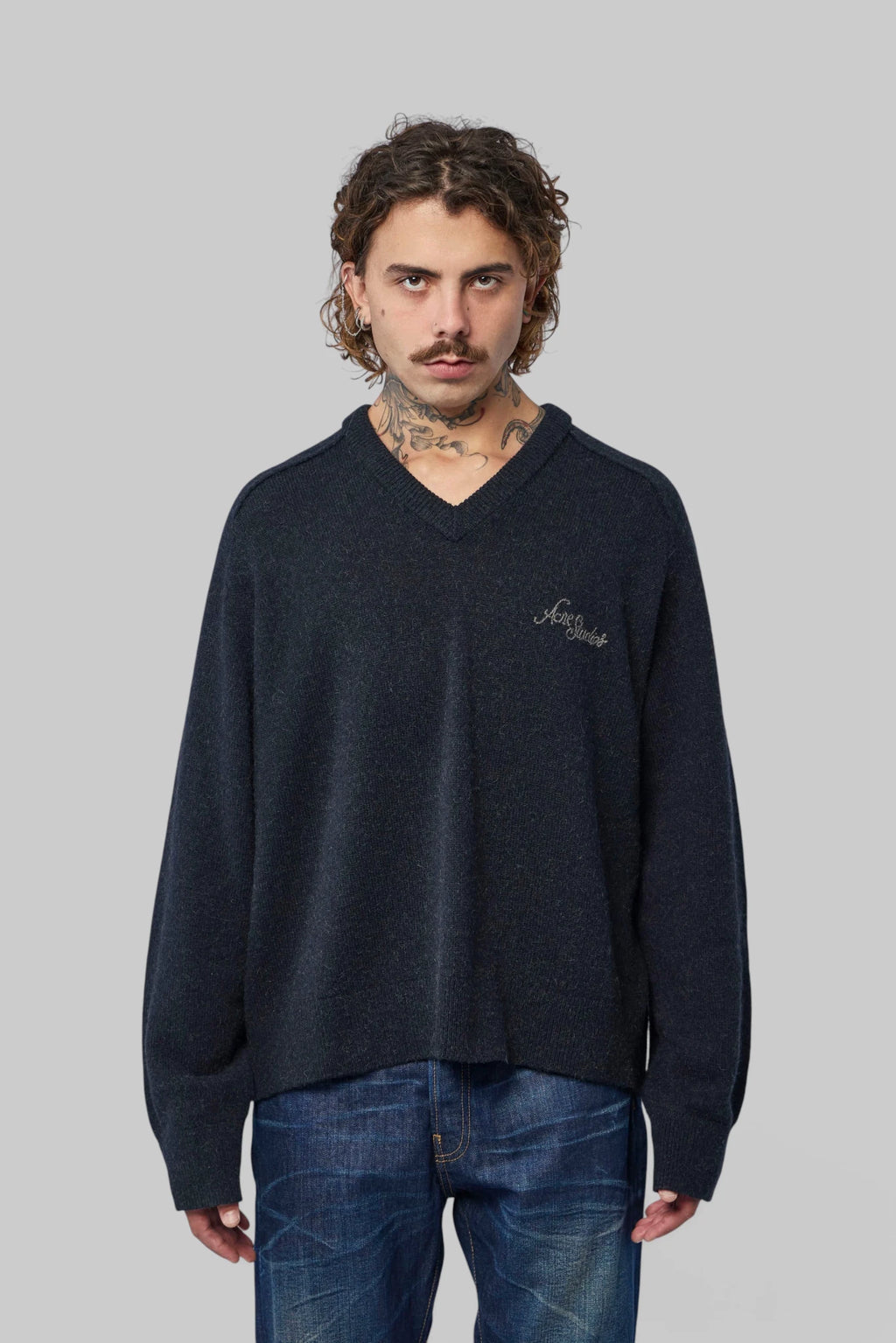 Acne Studios - Camel Hair V-Neck Sweater - LABELS