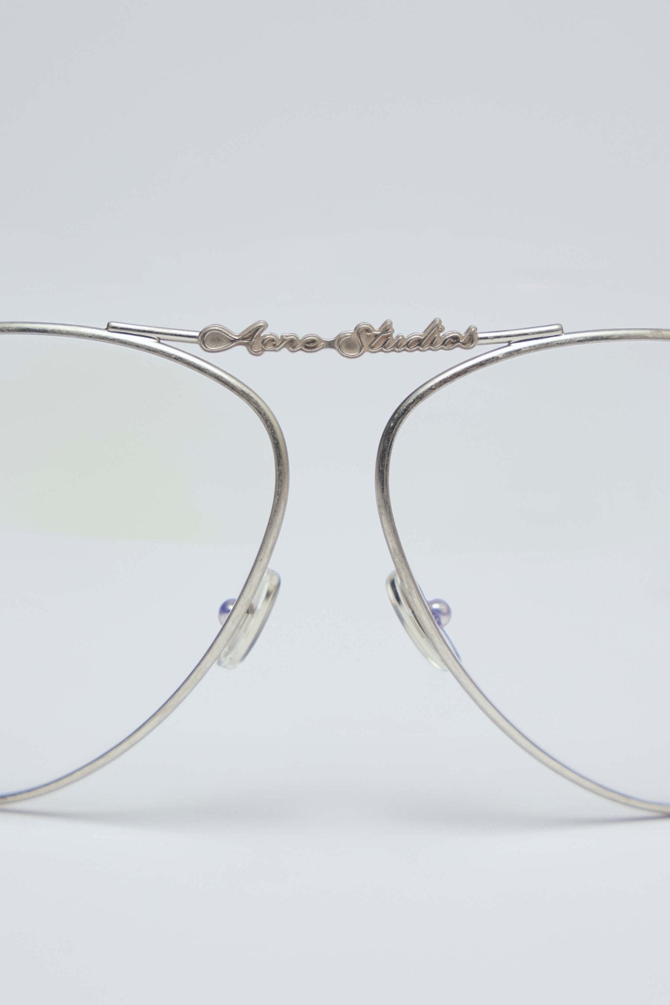 Acne Studios - Clear Lens Metal Frame Glasses - LABELS