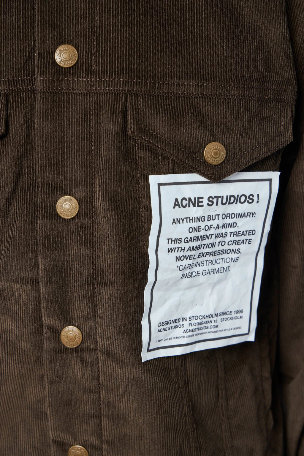 Acne Studios - Corduroy Jacket - LABELS