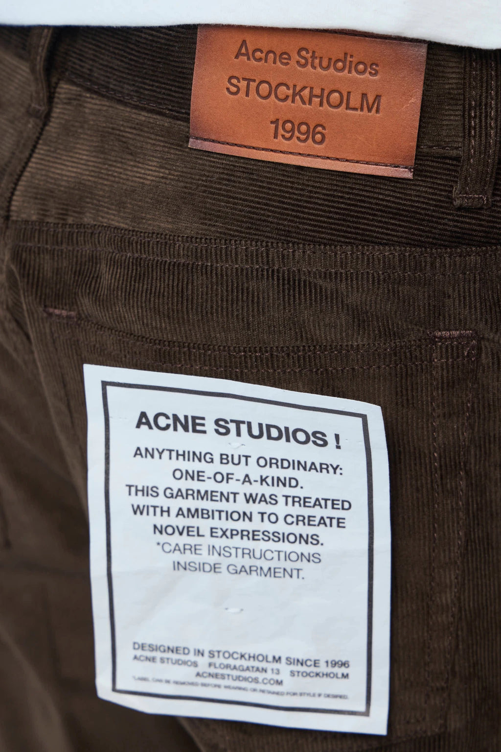 Acne Studios - Corduroy Trousers - LABELS