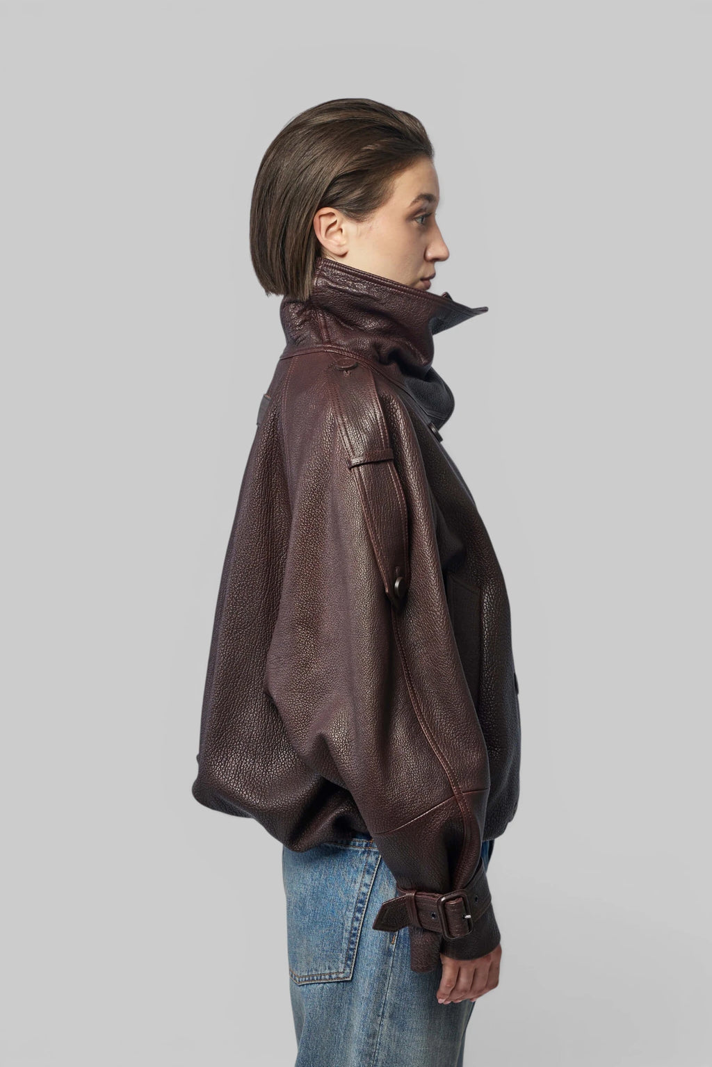 Acne Studios - Cropped Leather Trench Coat - LABELS