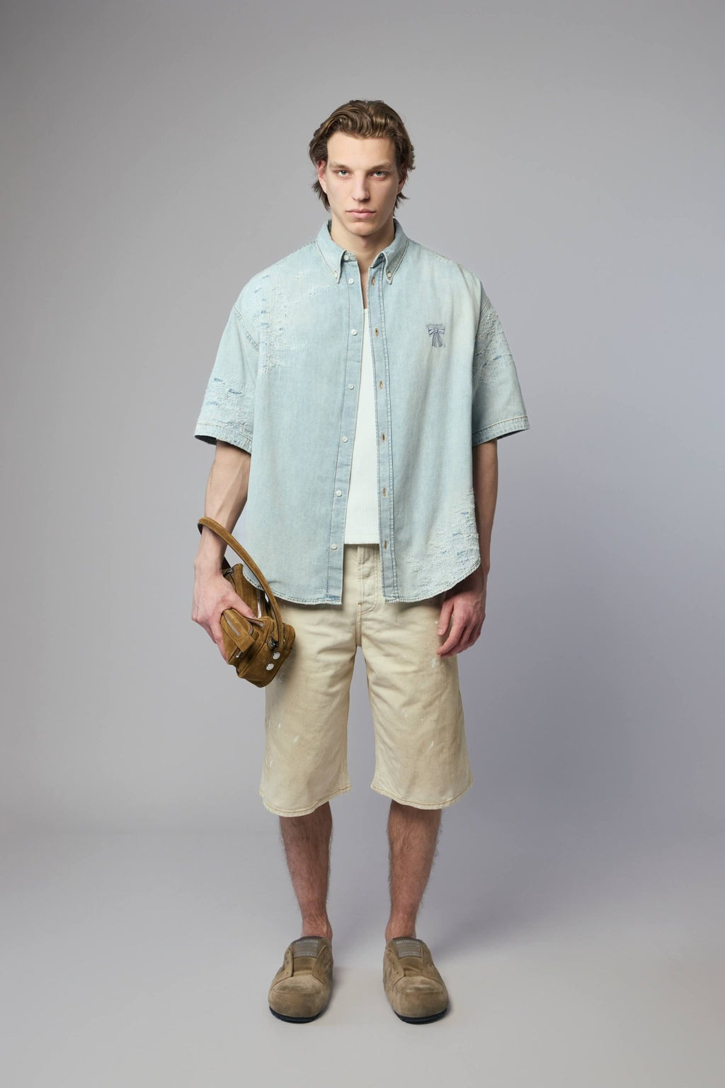 Acne Studios - Distressed Denim Shorts - LABELS
