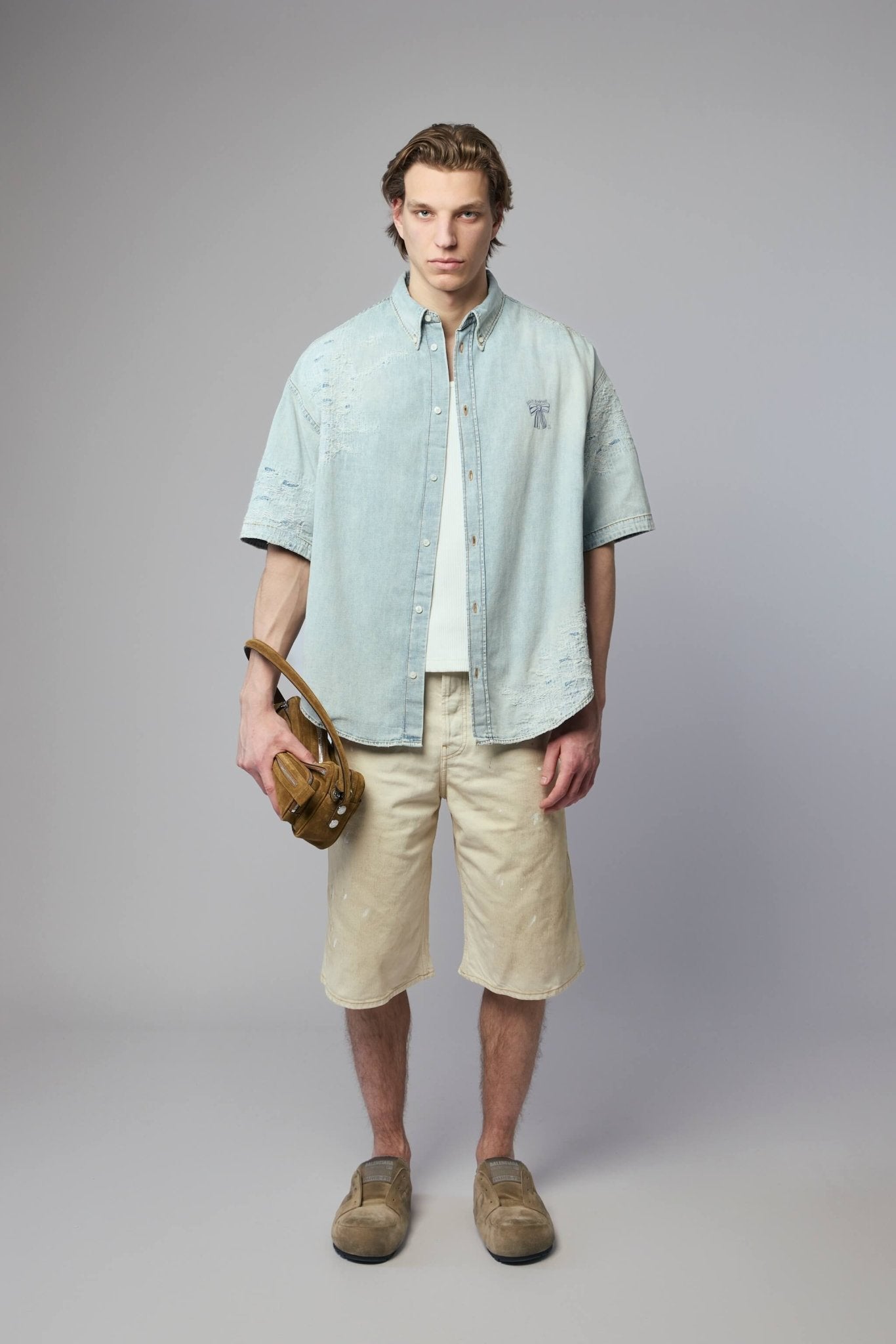 Acne Studios - Distressed Denim Shorts - LABELS