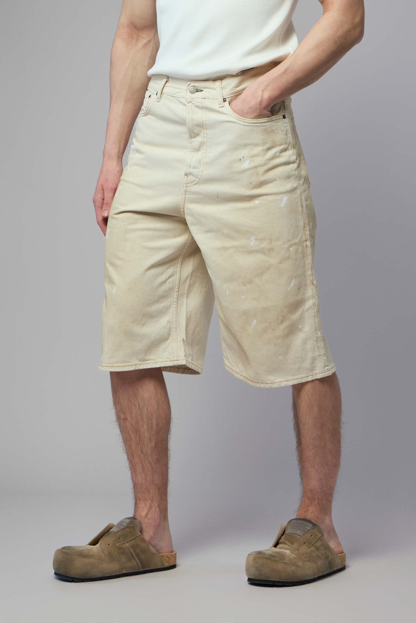 Acne Studios - Distressed Denim Shorts - LABELS