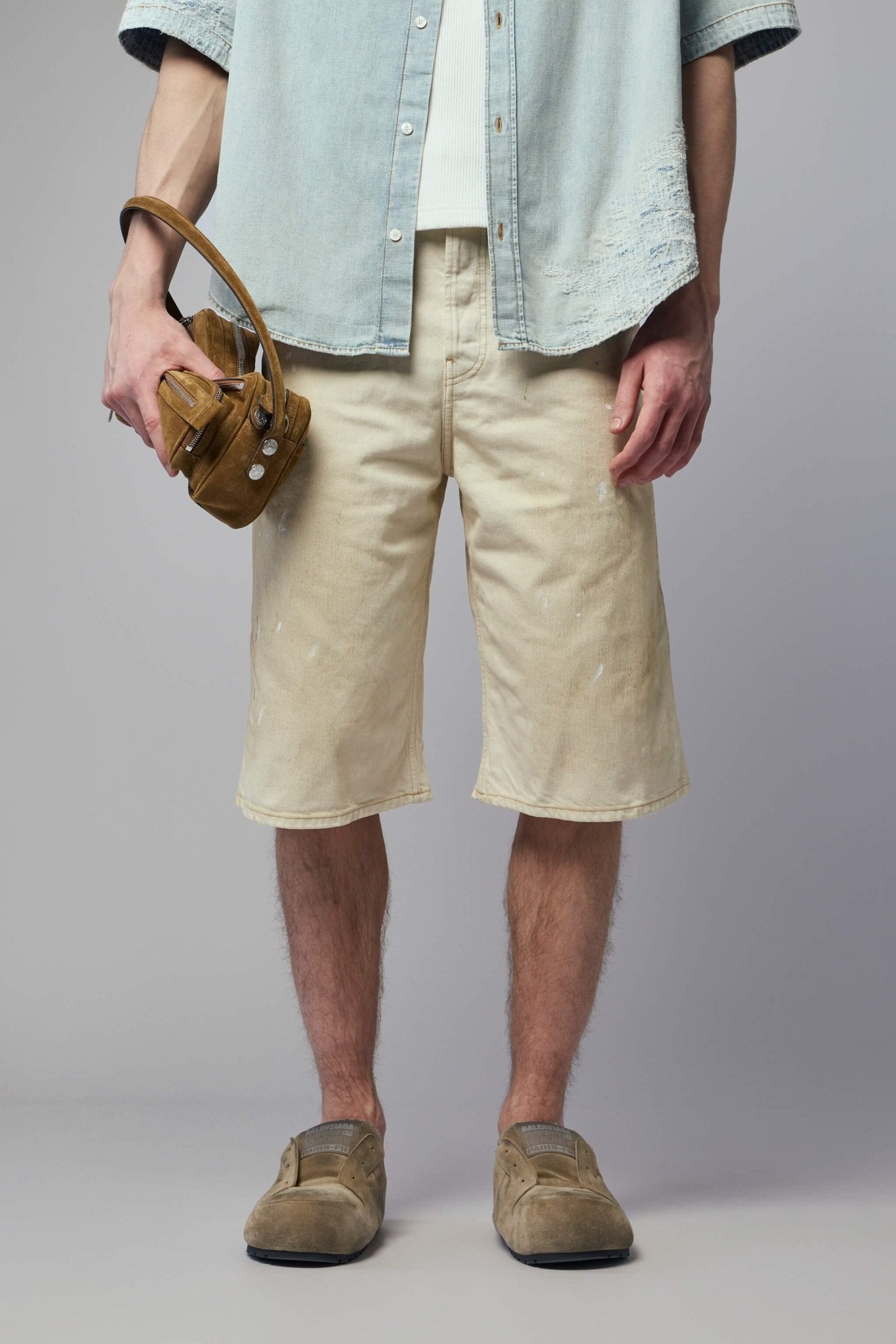 Acne Studios - Distressed Denim Shorts - LABELS