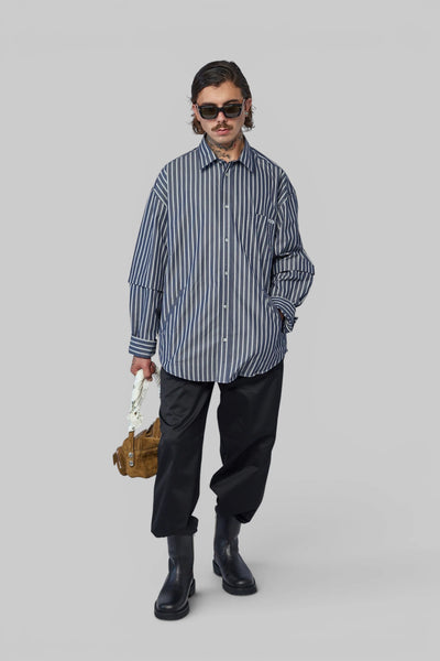 Double Sleeve Button-up Shirt