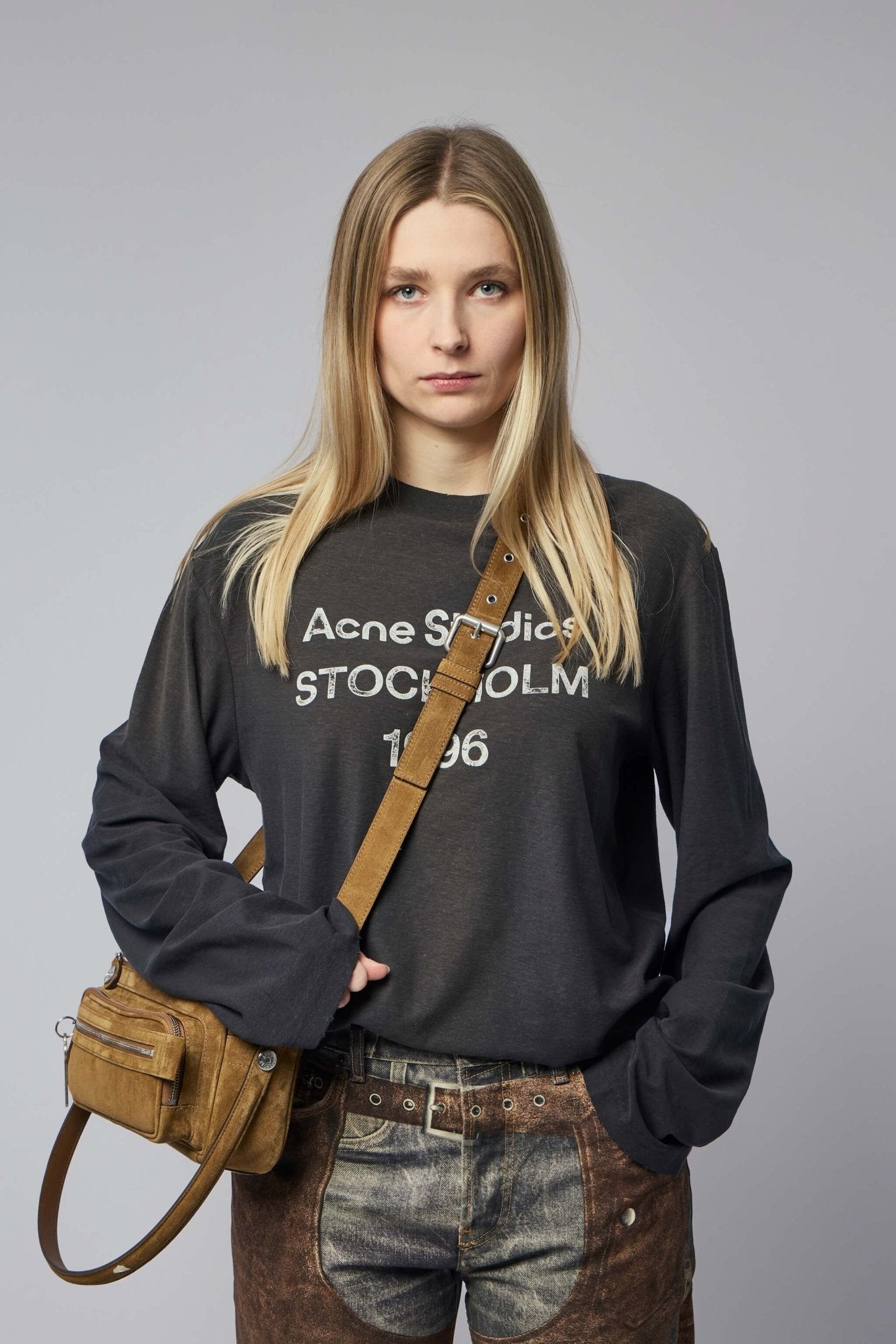 Acne Studios - Edden 1996 Logo Long Sleeve T-shirt - LABELS