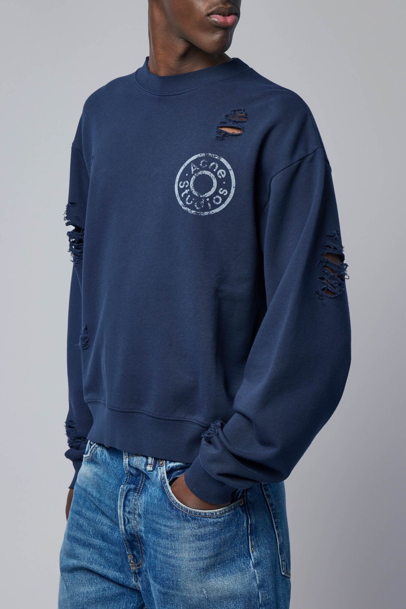 Acne Studios Face Logo Patch Sweatshirt – LABELS