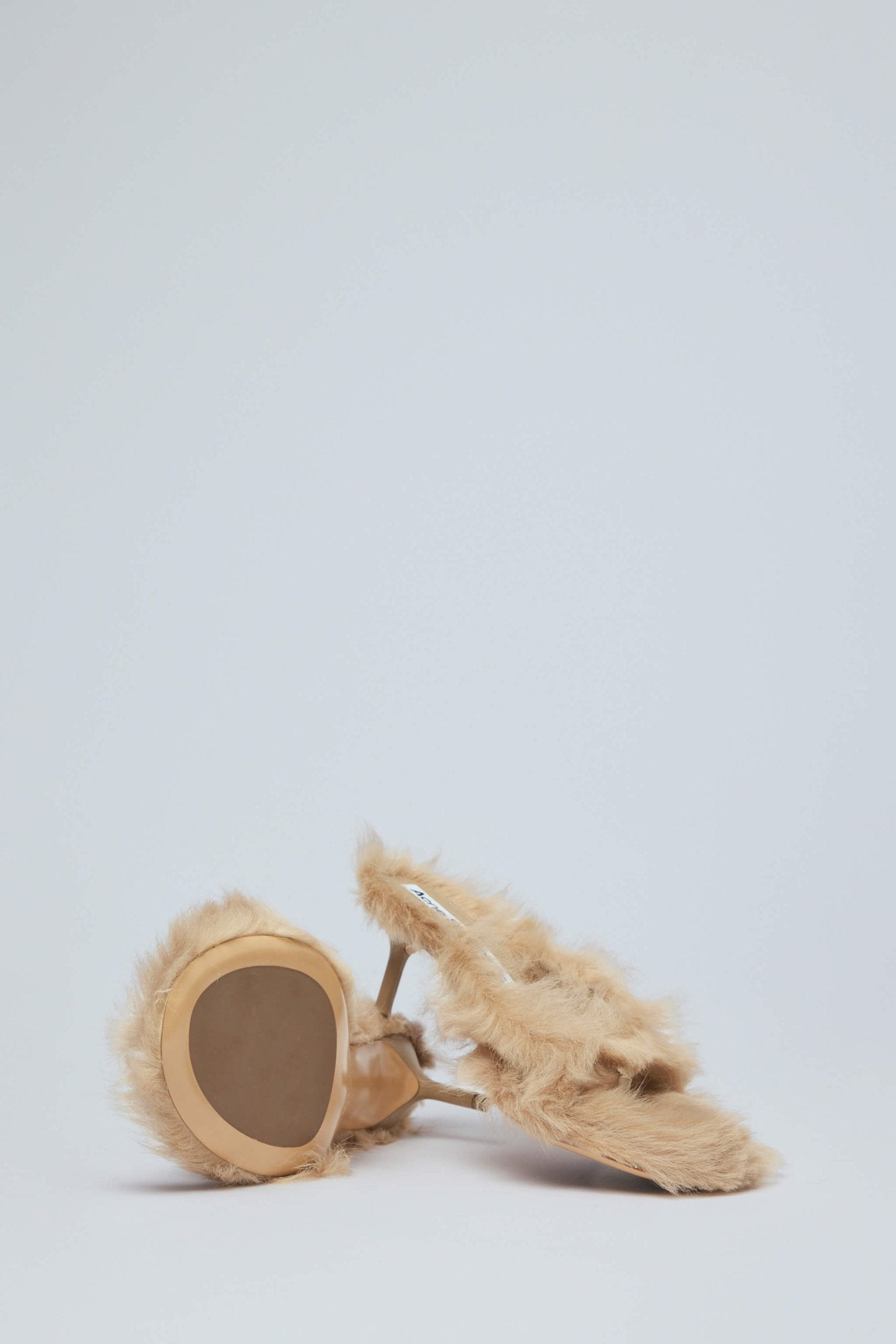Acne Studios - Furry Kitten Heel Sandals - LABELS