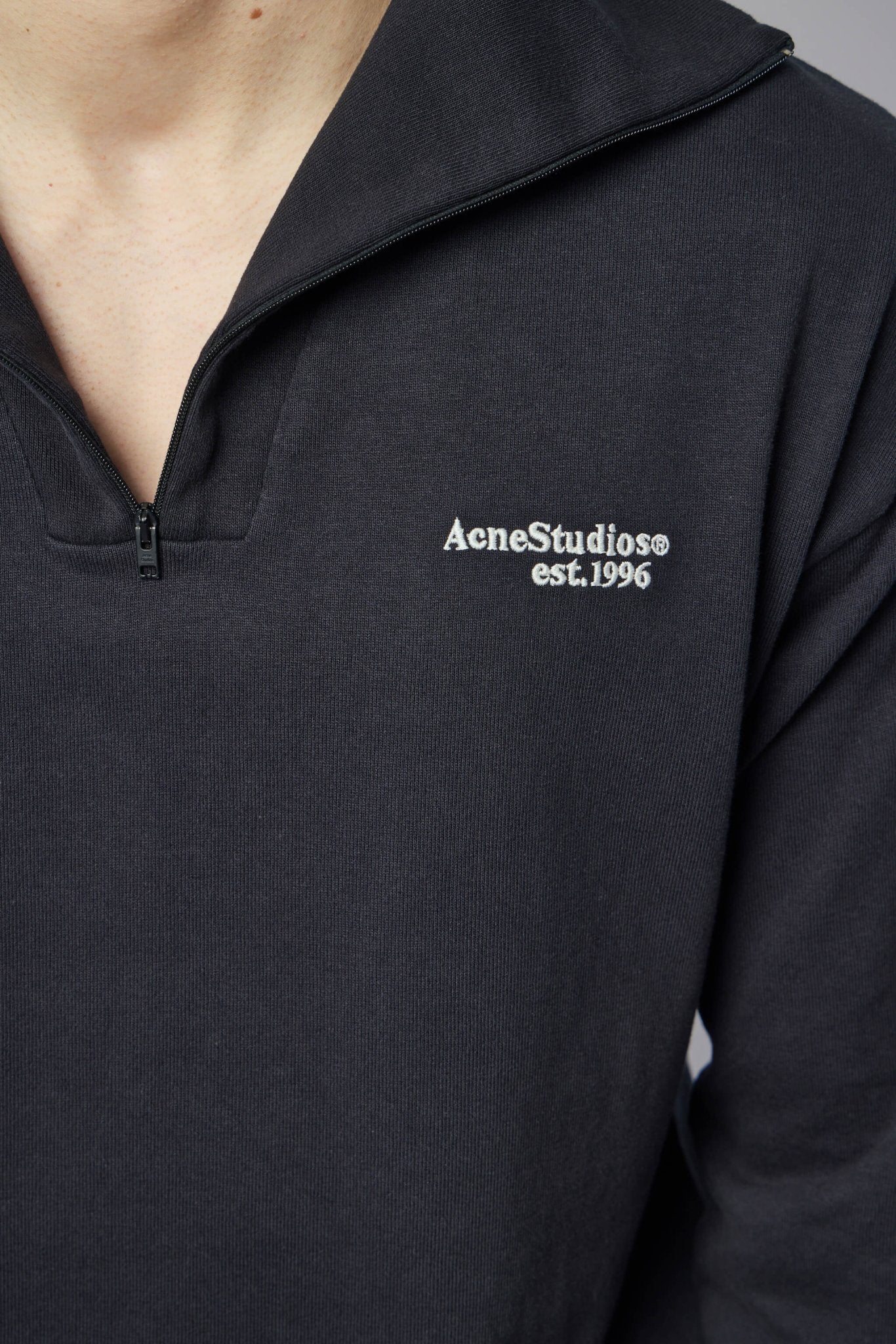 Acne Studios - Half - zip Logo Sweatshirt - LABELS