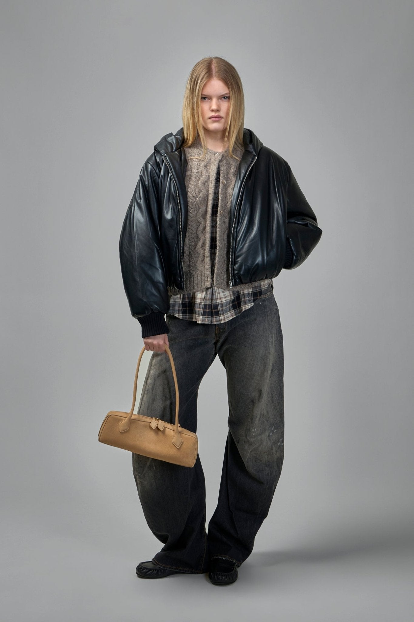 Acne Studios - Hooded Faux Leather Jacket - LABELS