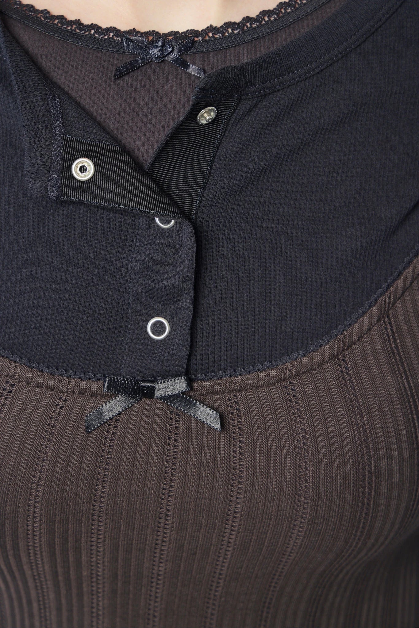 Acne Studios - Layered Jersey Shirt with Bow - LABELS