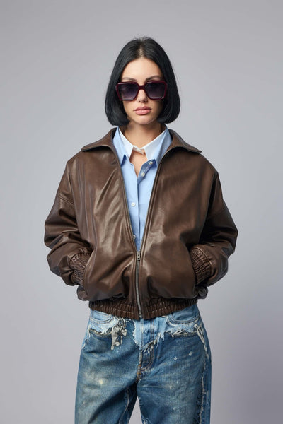 Leather Blouson