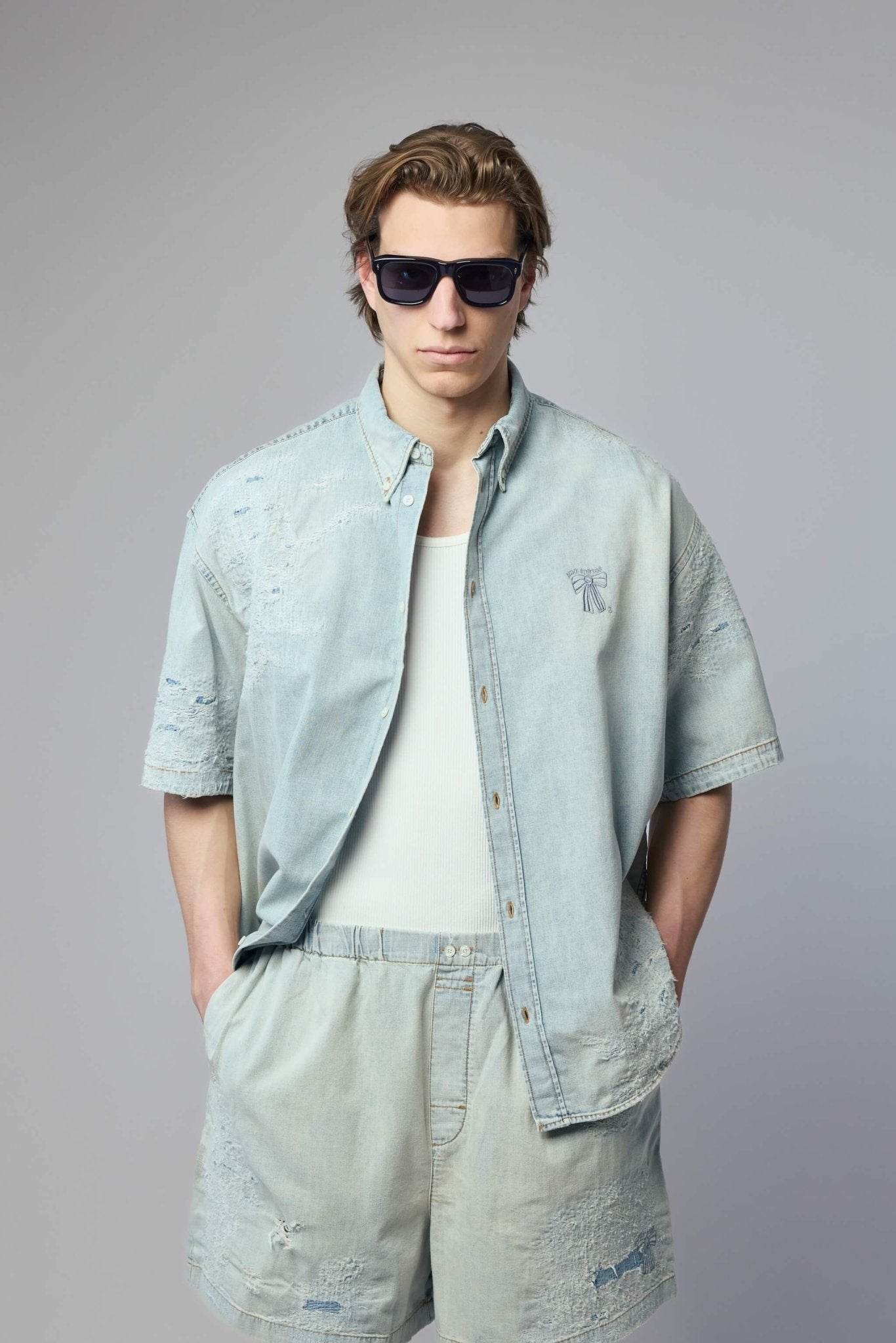 Acne Studios - Mended Denim Shirt - LABELS