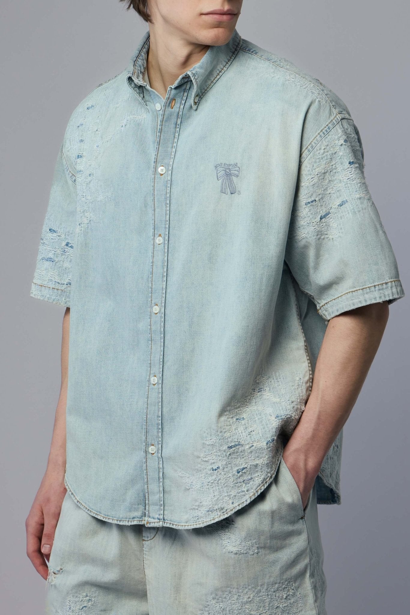 Acne Studios - Mended Denim Shirt - LABELS