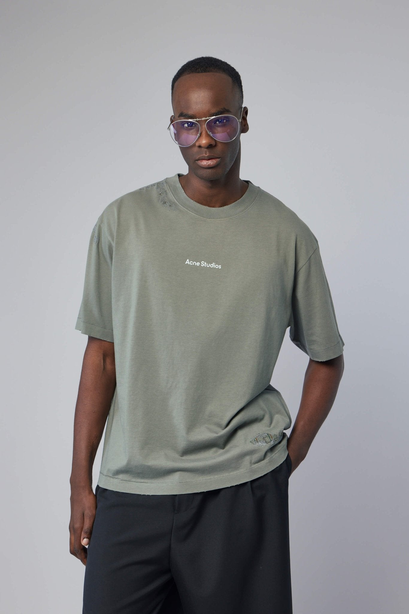 Acne Studios - Mended Logo T-Shirt - LABELS