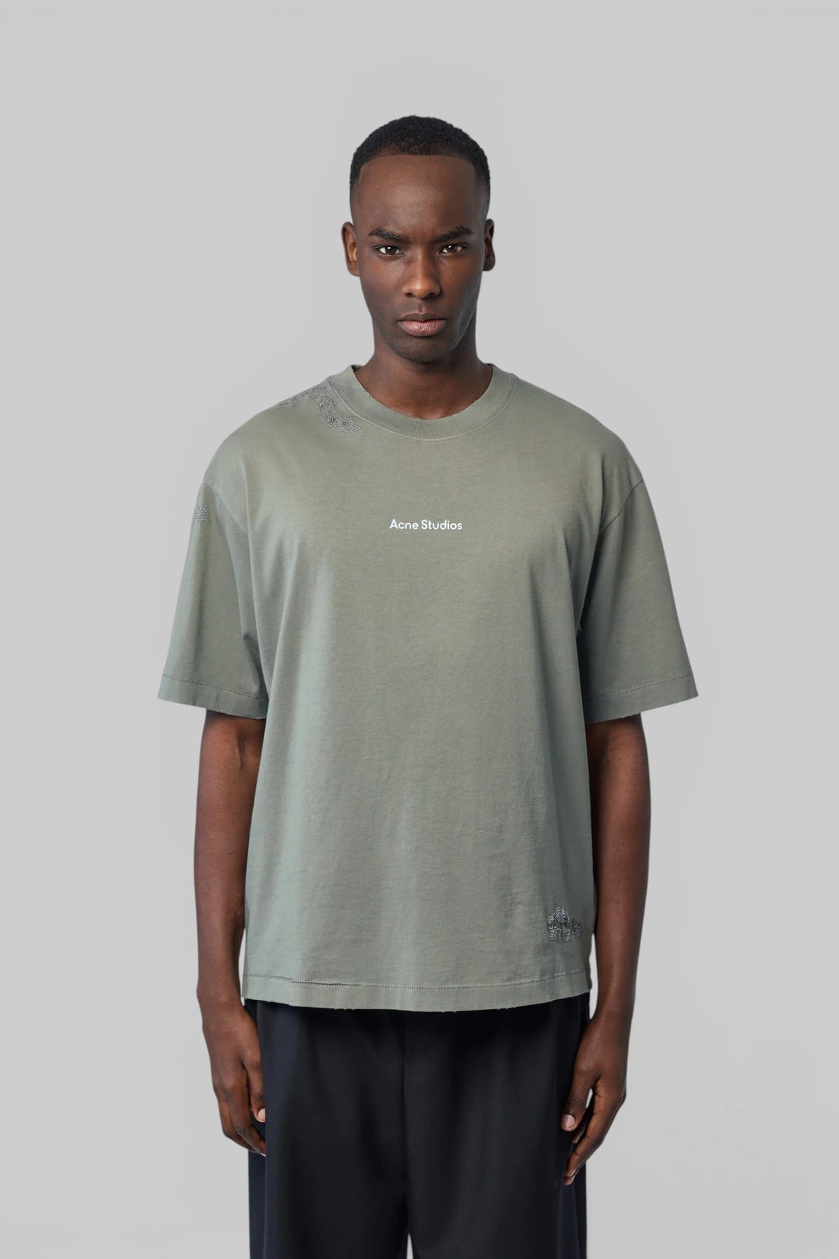 Acne Studios T-Shirts - Mended Logo Cotton Tee – LABELS