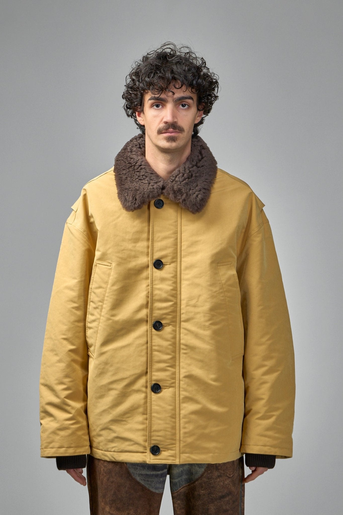 Acne Studios - Nylon Jacket Shearling Collar - LABELS