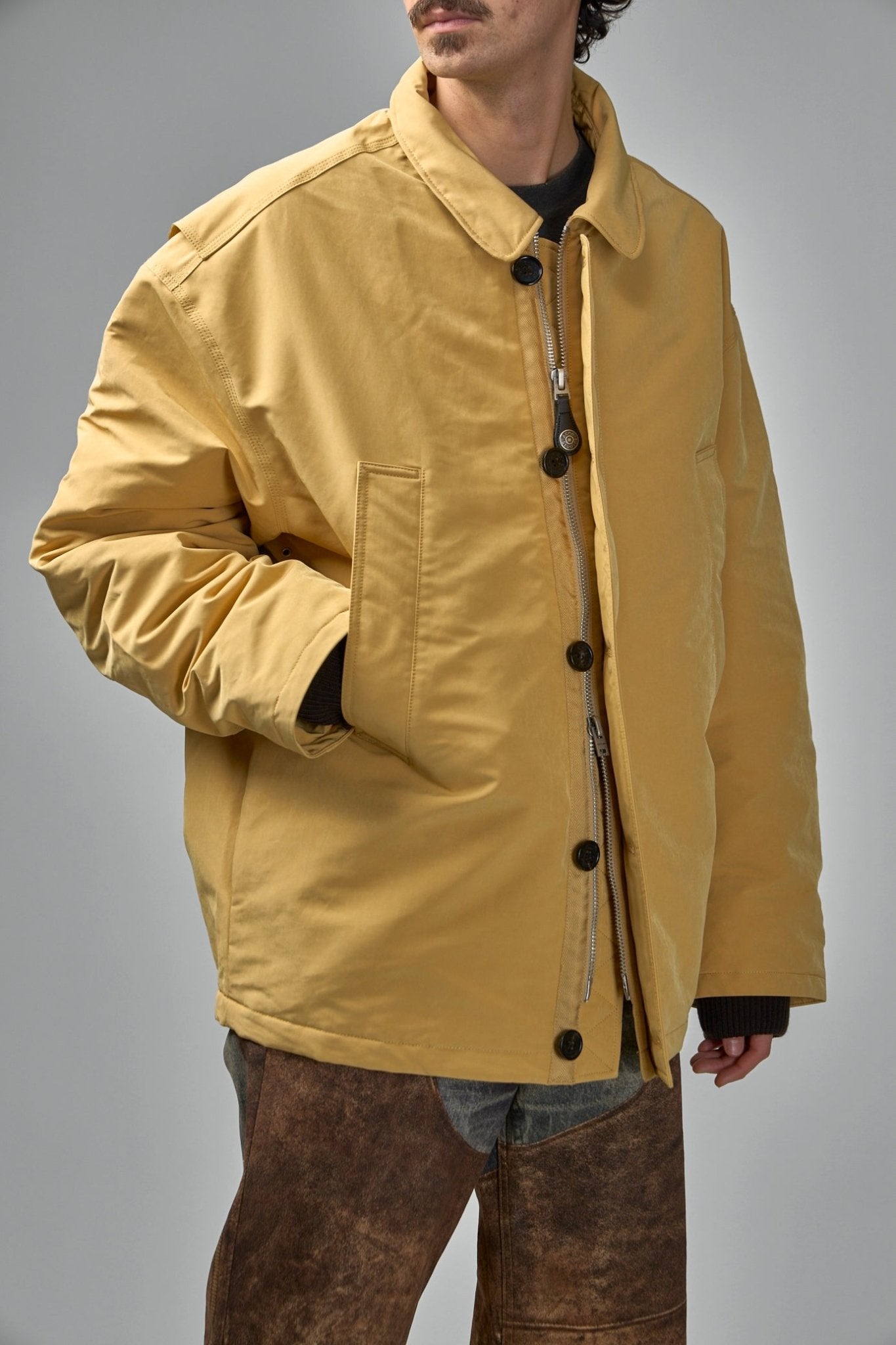 Acne Studios - Nylon Jacket Shearling Collar - LABELS