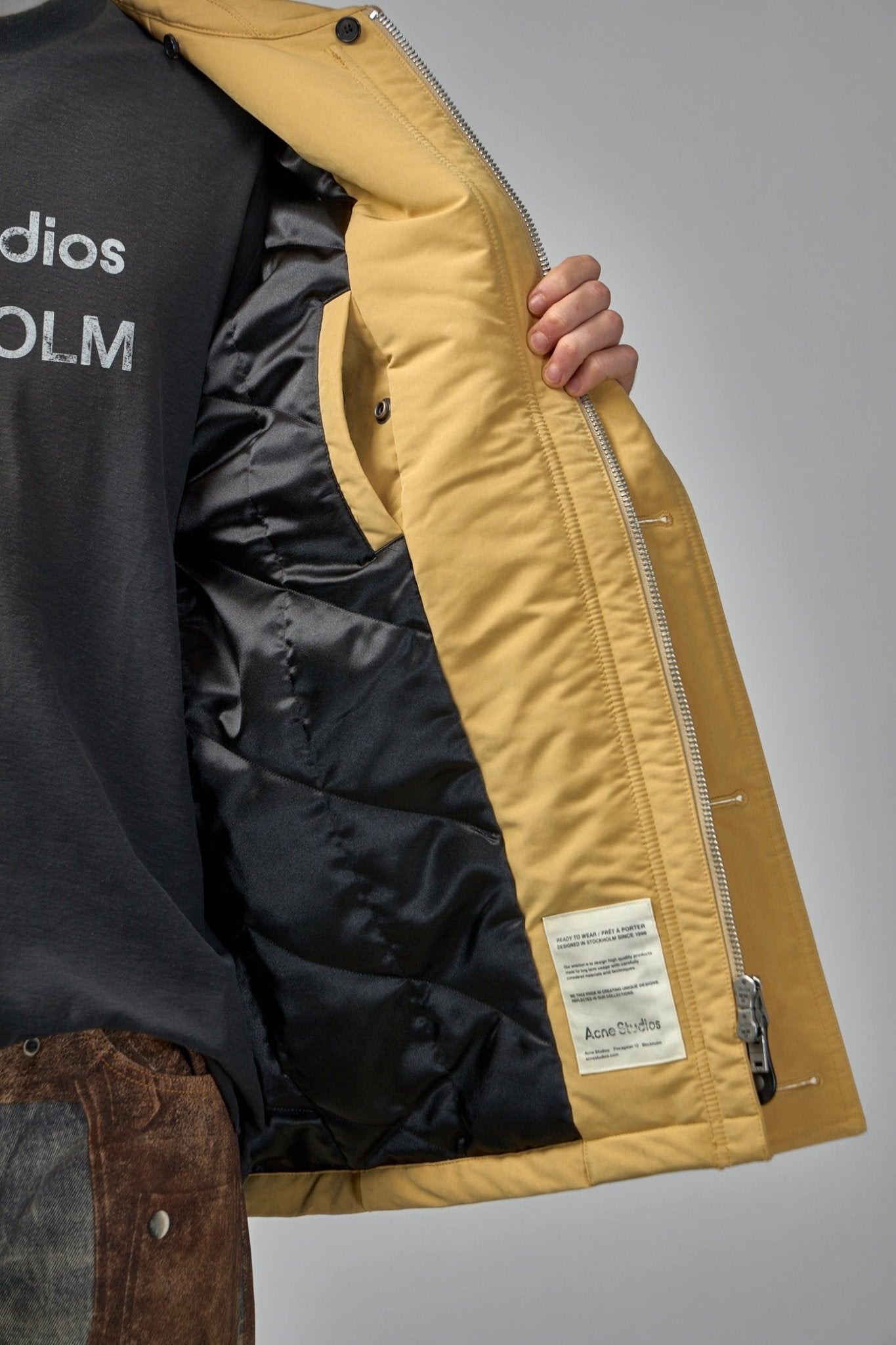 Acne Studios - Nylon Jacket Shearling Collar - LABELS