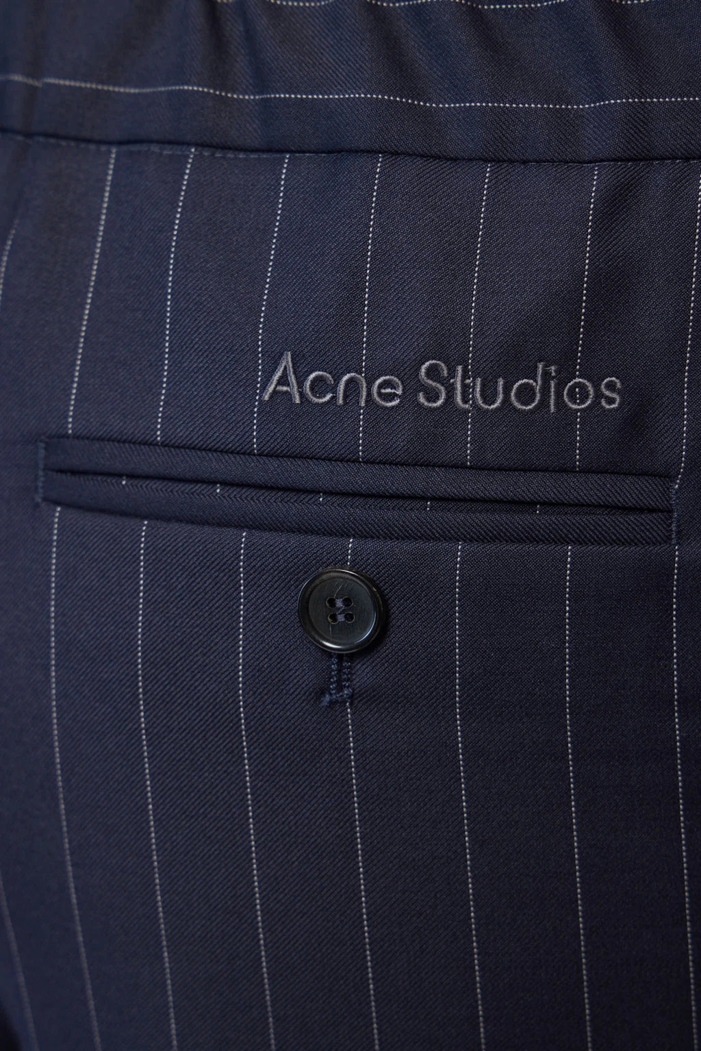 Acne Studios - Pinstripe Wool Trousers - LABELS