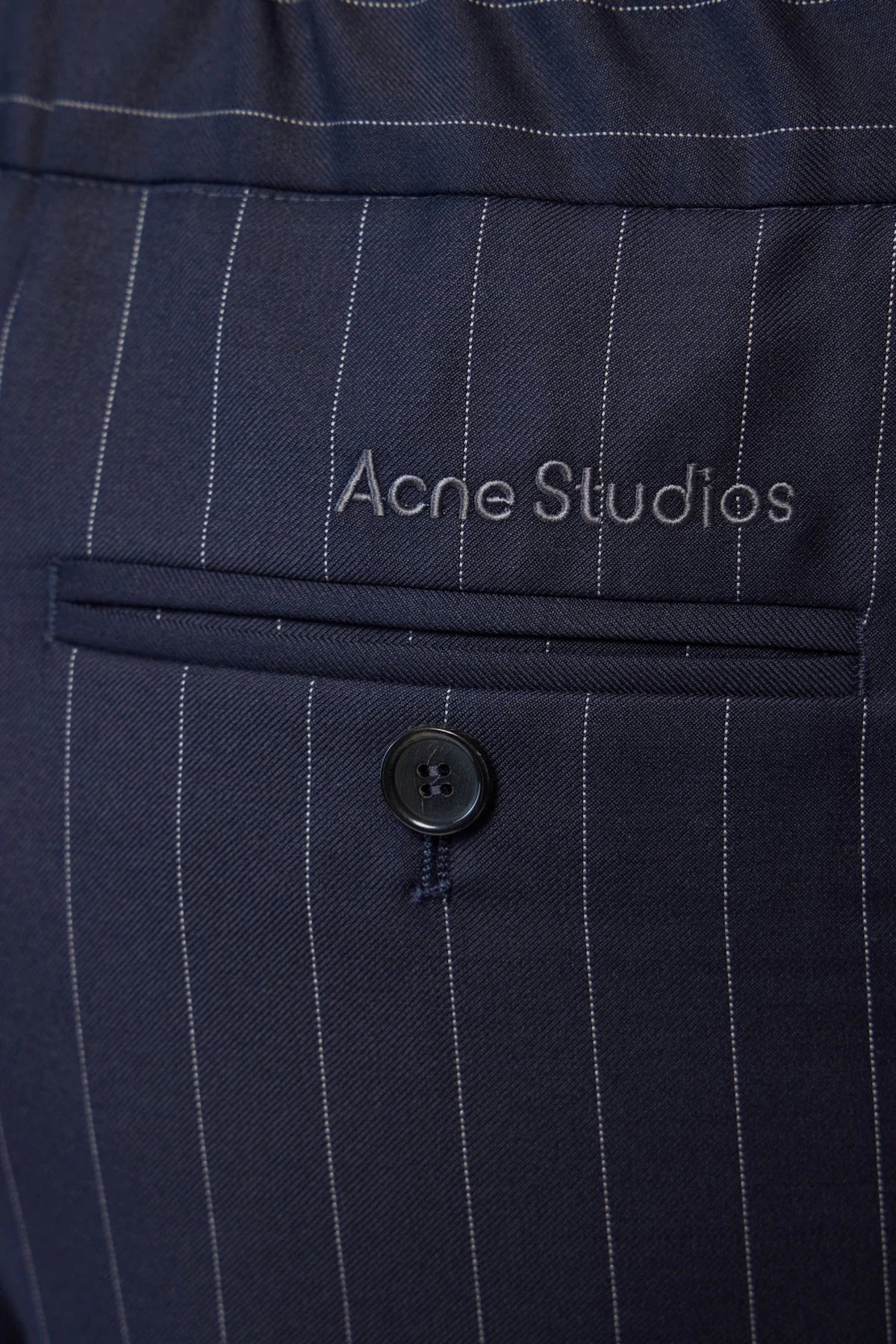 Acne Studios - Pinstripe Wool Trousers - LABELS