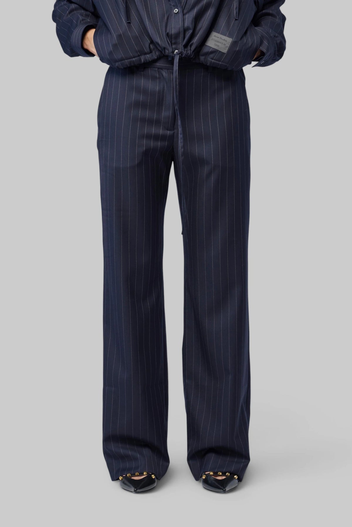 Acne Studios - Pinstripe Wool Trousers - LABELS