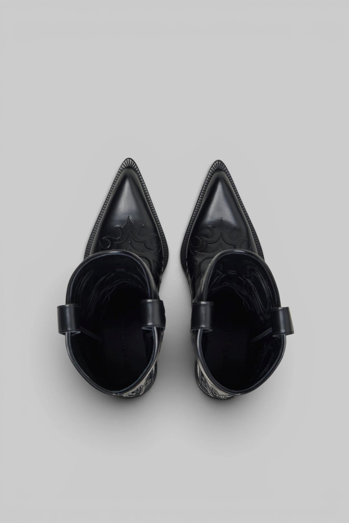 Acne Studios Boots high shaft with decorative pull straps