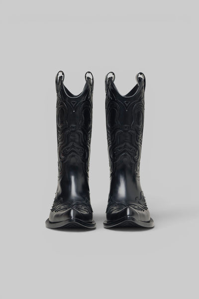 Pointy Leather Cowboy Boot